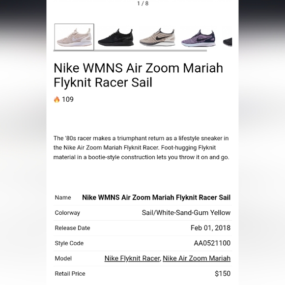 Womenw Nike Air Zoom Mariah Flyknit Racer - Picture 7 of 7